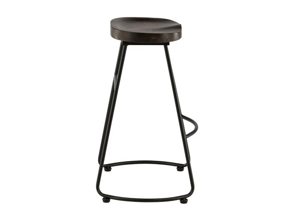 Ozark tabouret de bar noyer foncé, noir