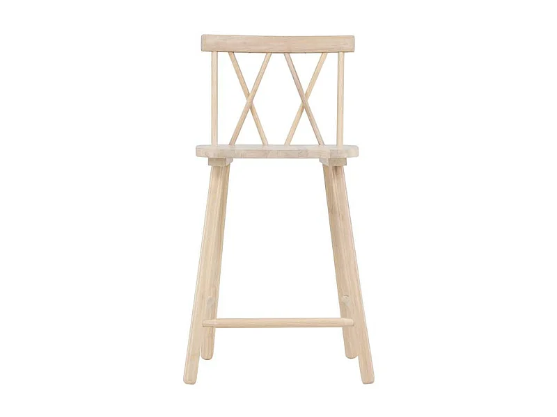 Mollöström tabouret de bar bois whitewash