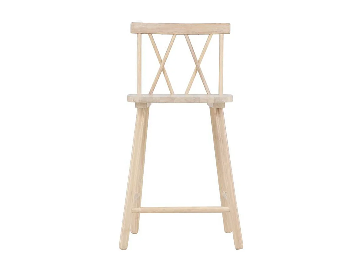 Mollöström barstoel hout whitewash.