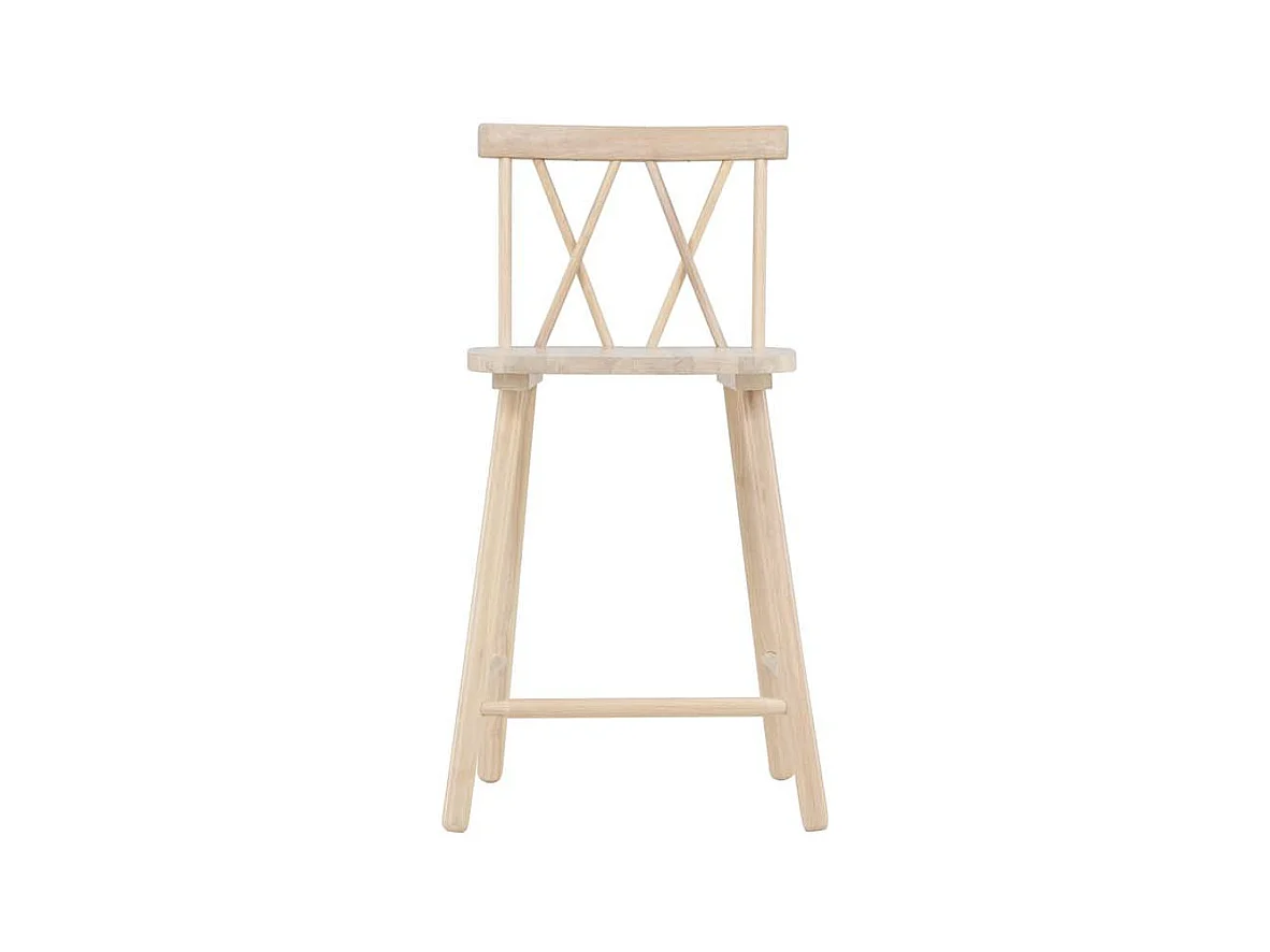 Mollöström tabouret de bar bois whitewash