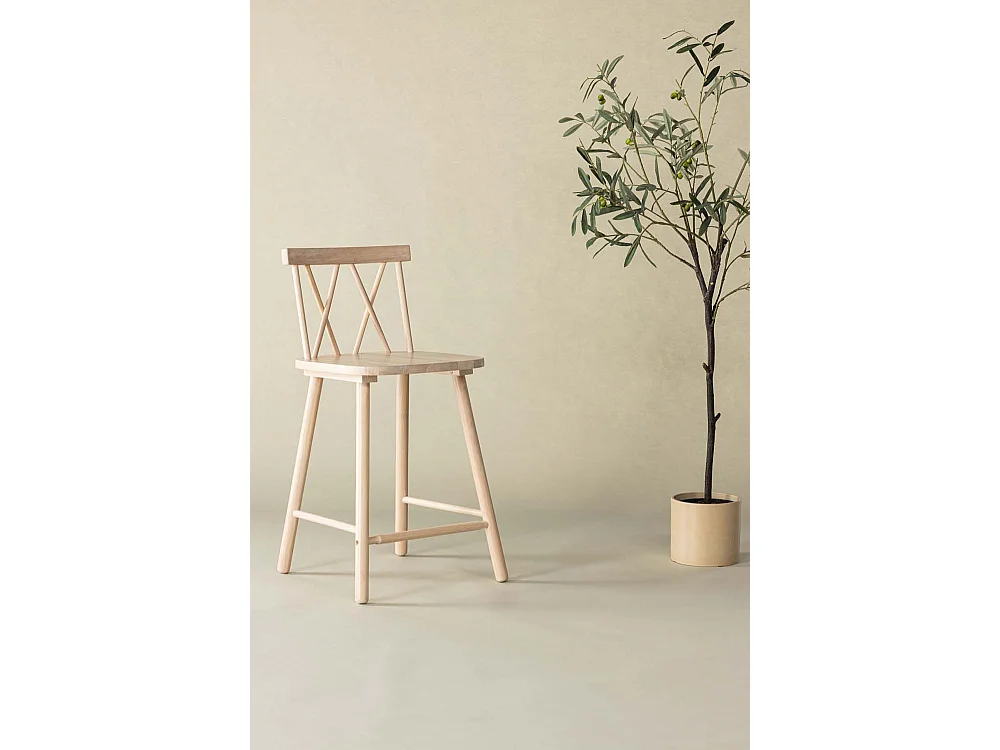 Mollöström Barhocker Holz whitewash.