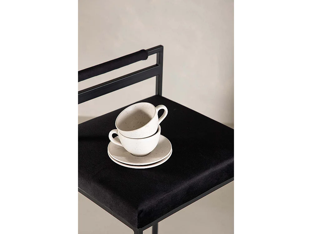 Opelika tabouret de bar velours noir