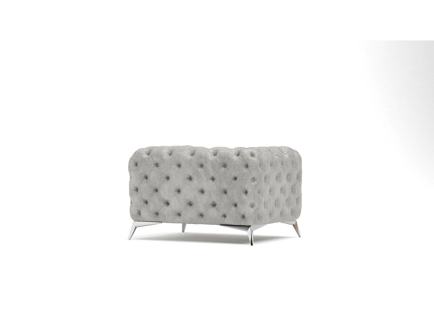 Camilla Chesterfield Sessel, Silber Füßen