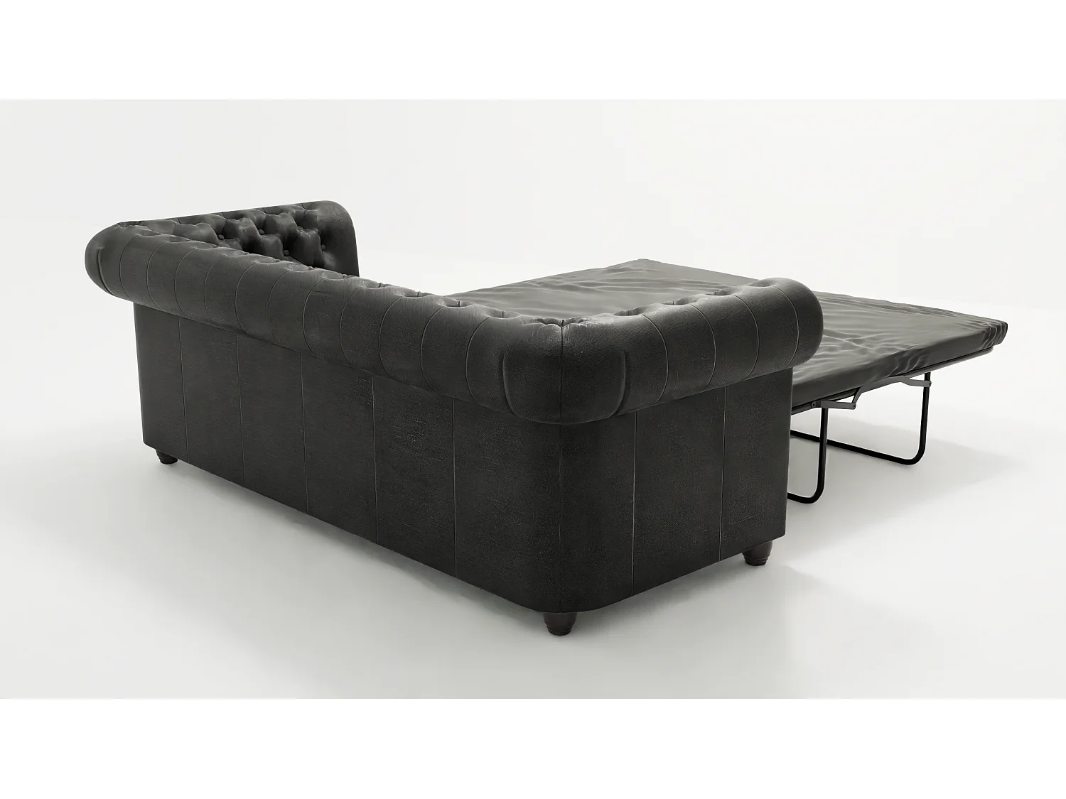 Chesterfield Selena Polstergarnitur mit Schlaffunktion 3+2+1 Vintage Optik Microfaser