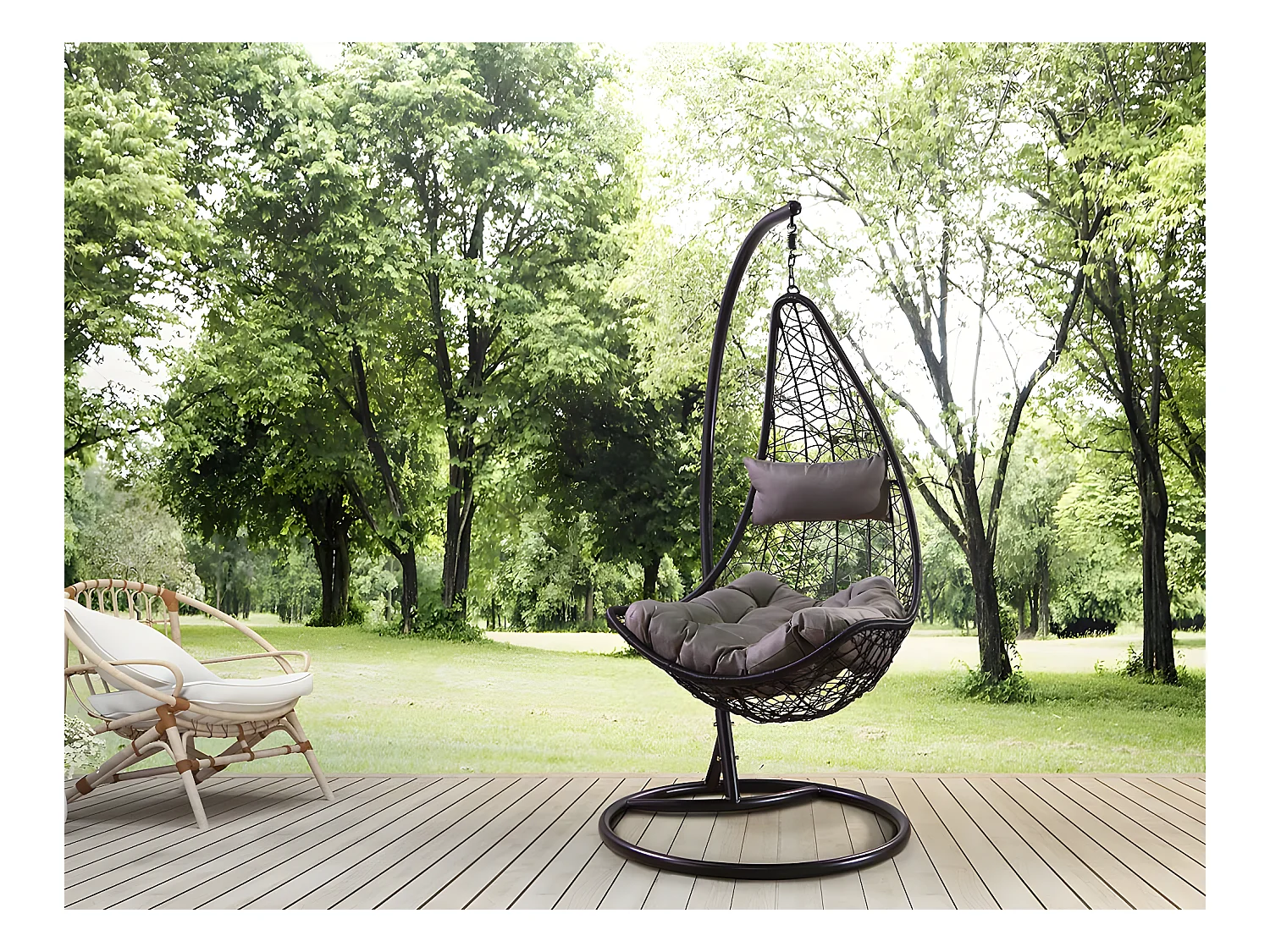 Silla Mecedora Colgante XN. Muebles de Jardin o Terraza