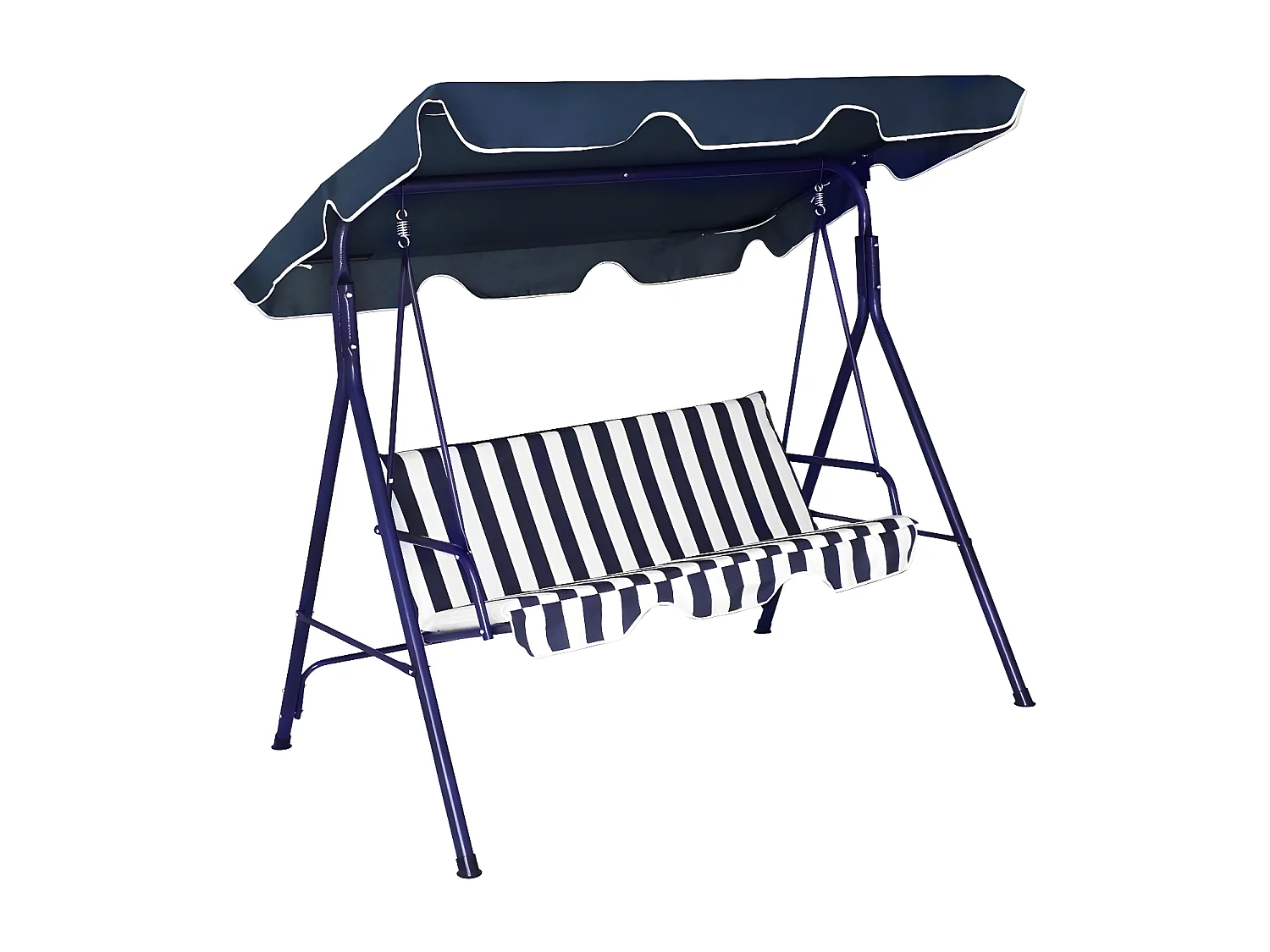 Columpio Balancin de 3 Plazas Verde. Muebles de Jardin y Terraza