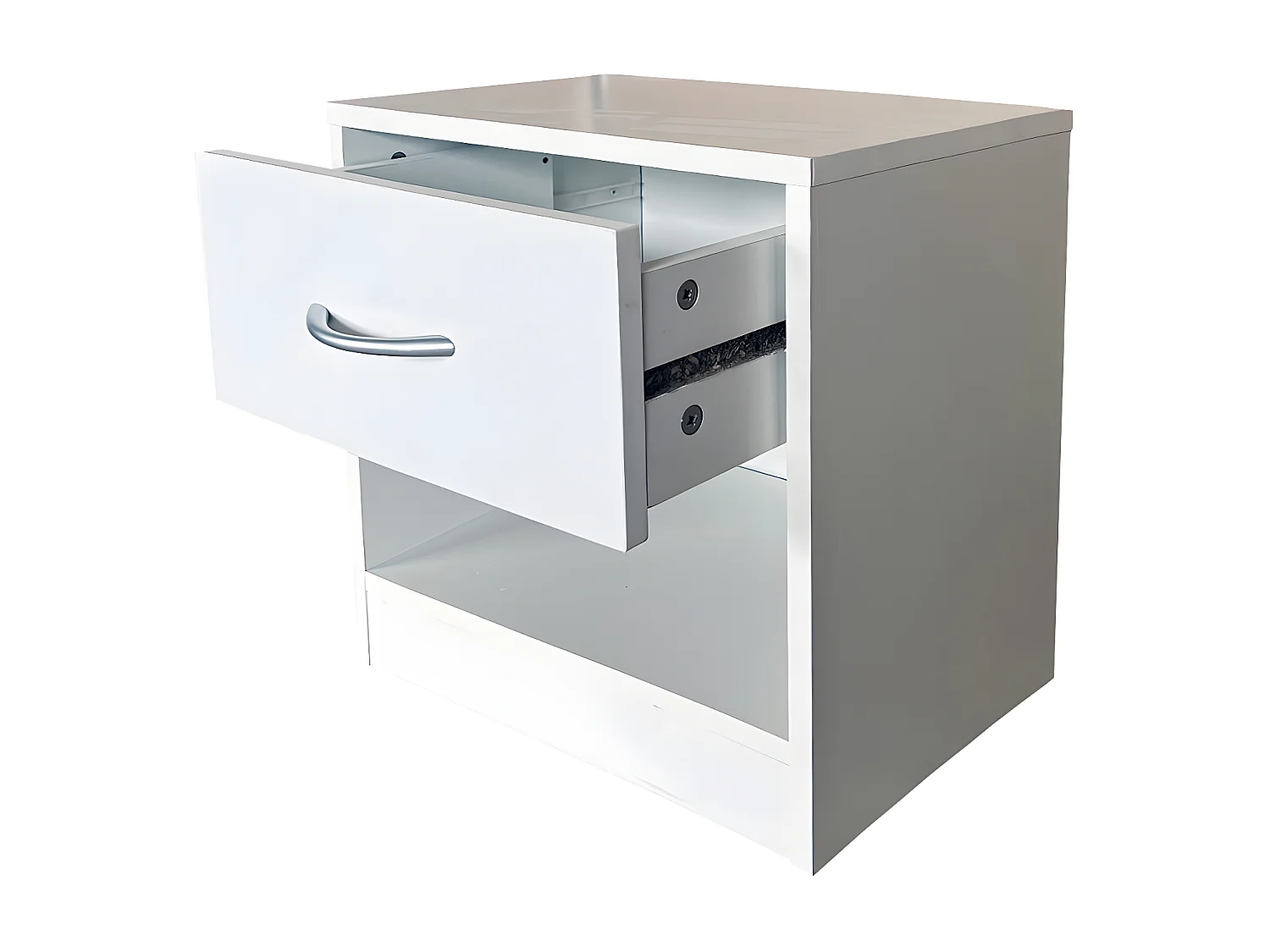 Mesita de Noche Pep 1 Cajon Blanco 39x41 cm