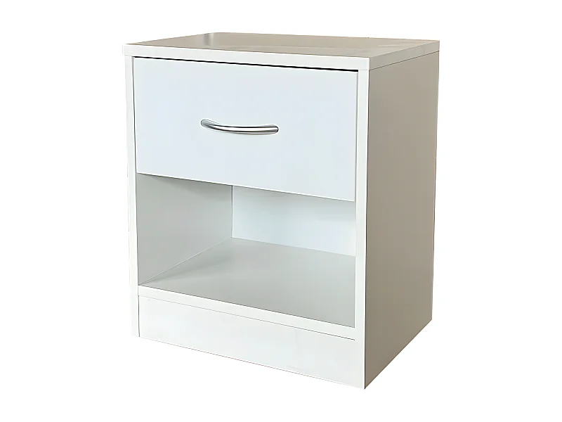 Mesita de Noche Pep 1 Cajon Blanco 39x41 cm