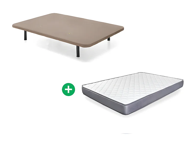 Estrado Estofado + Colchão Básico 105x190cm