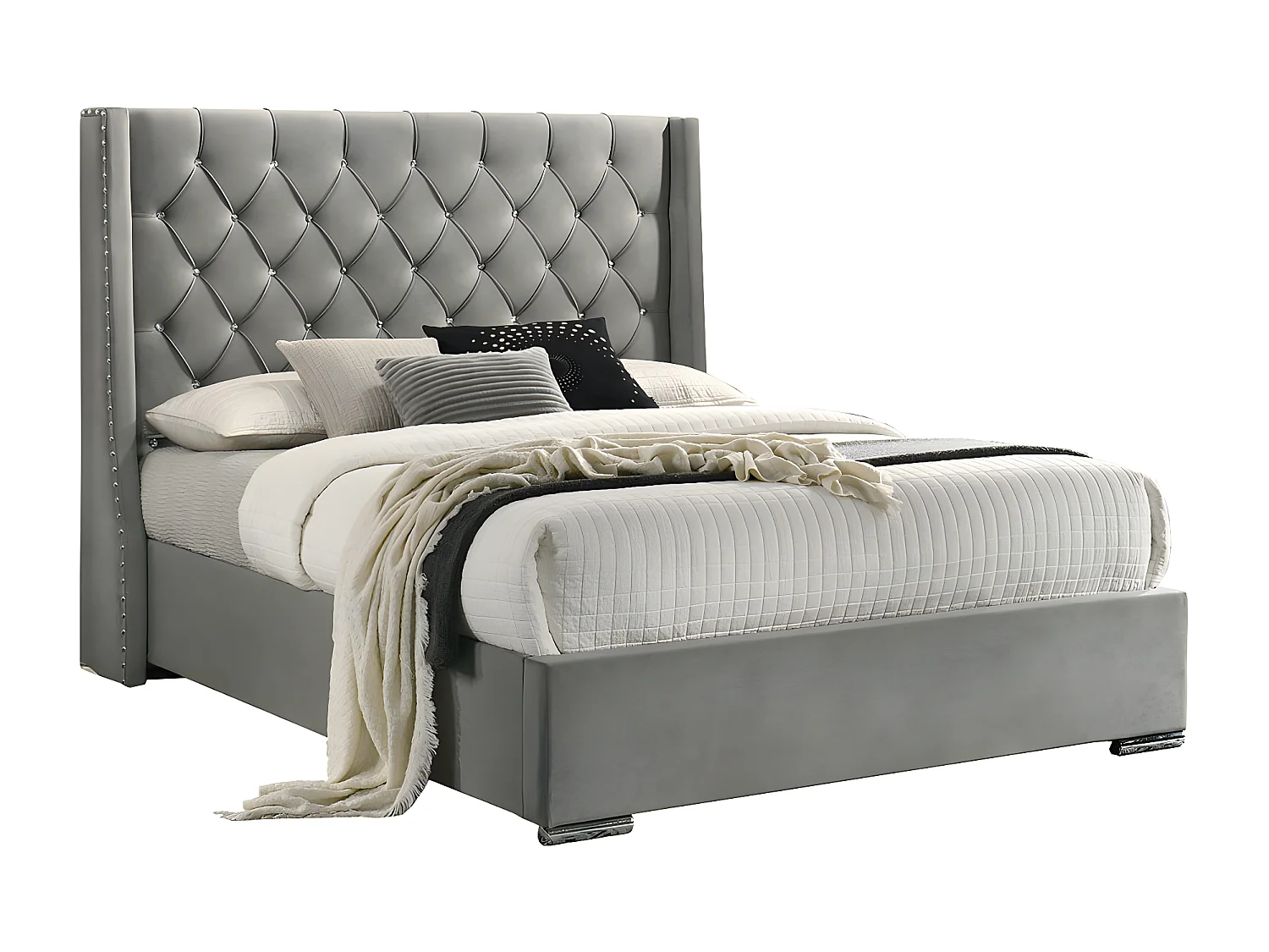 Cama de Matrimonio Meldives 150cm Gris