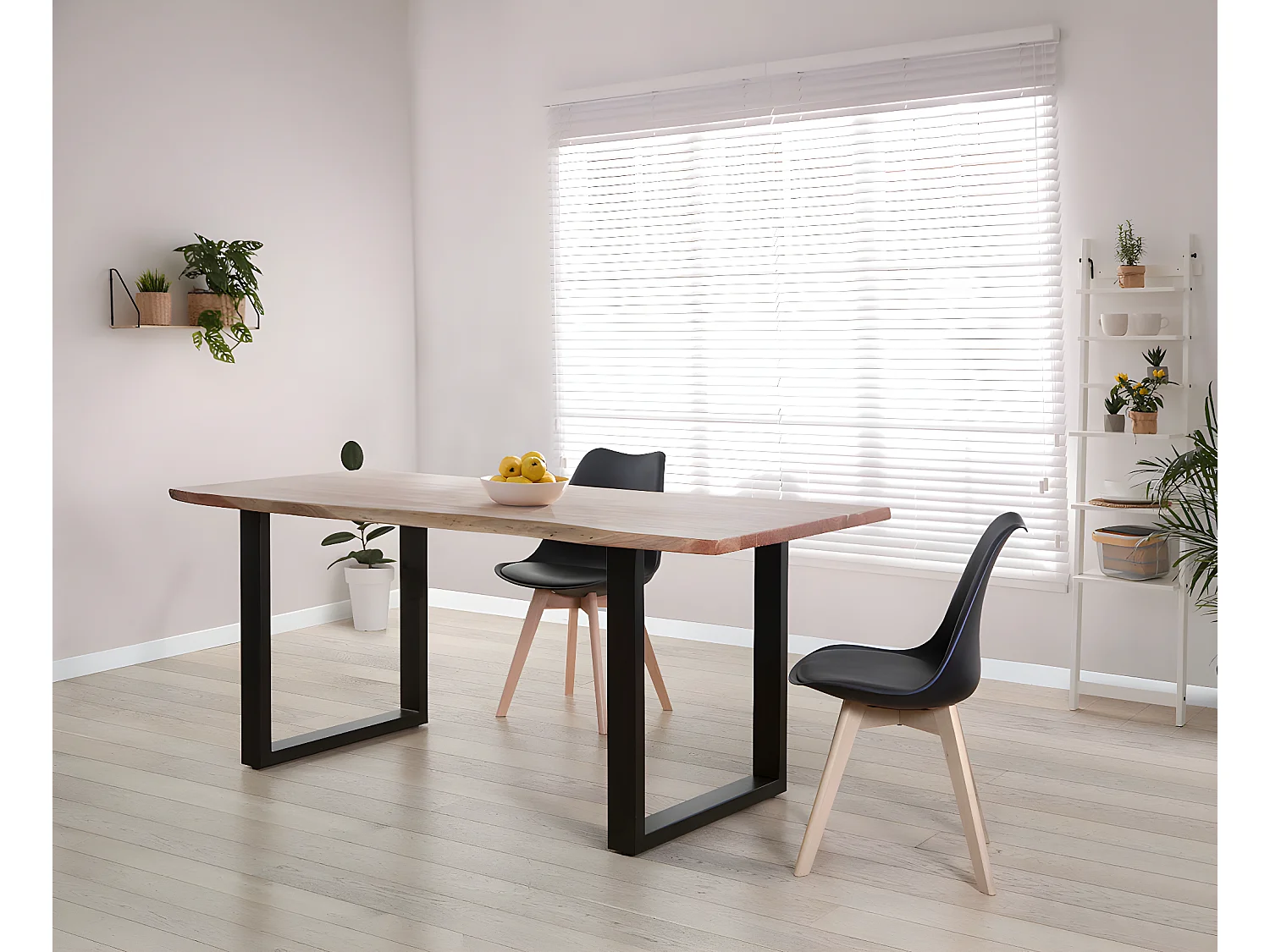 Mesa de Comedor o Cocina Acacia 180cm Natural