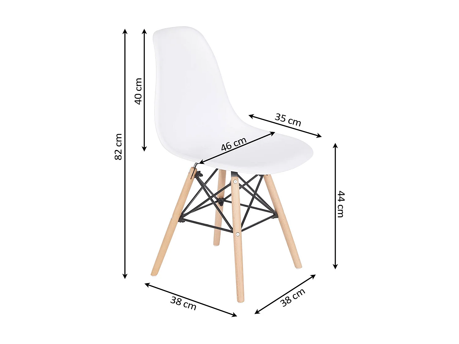 Mesa extensível de jantar ou cozinha + 4 cadeiras estilo nórdico