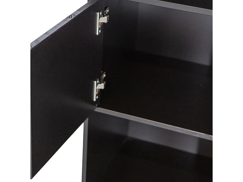 Etagère colonne en bois noir certifié FSC BUCK