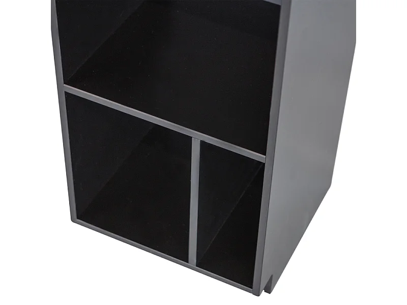 Etagère colonne en bois noir certifié FSC BUCK