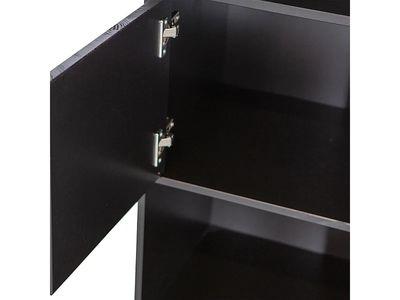 Etagère colonne en bois noir certifié FSC BUCK