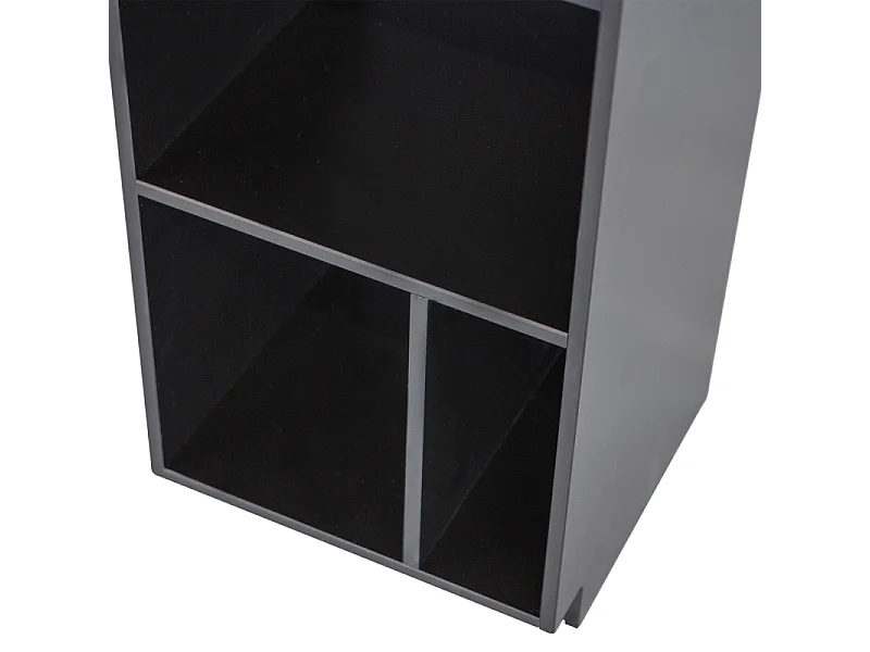 Etagère colonne en bois noir certifié FSC BUCK