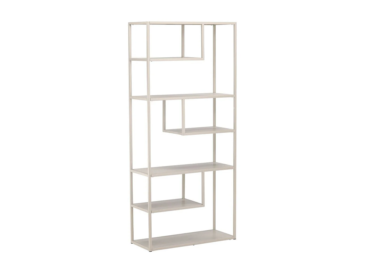 Staal Regal 6 Regale beige.
