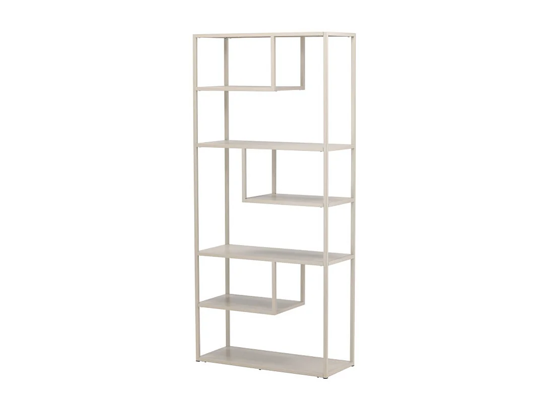 Staal Regal 6 Regale beige.