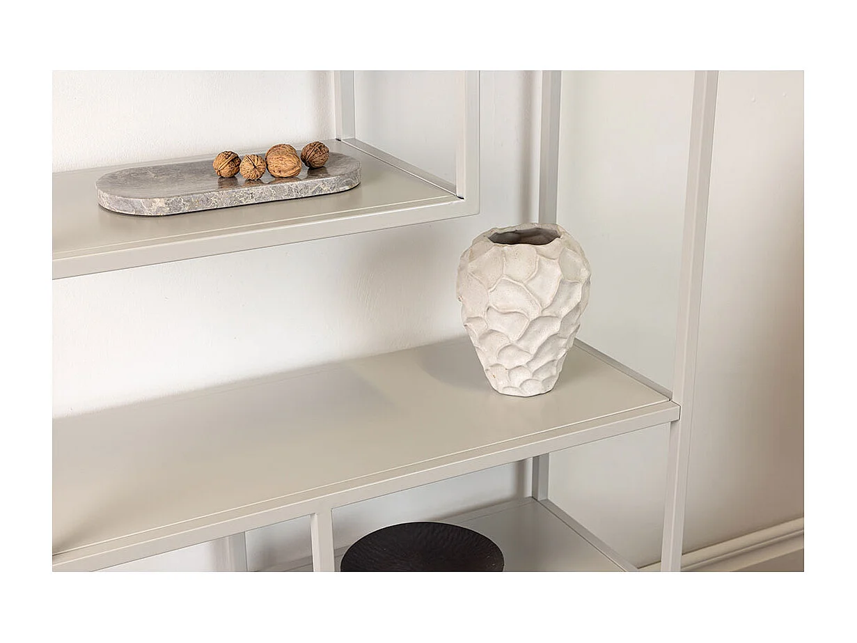 Staal Regal 6 Regale beige.