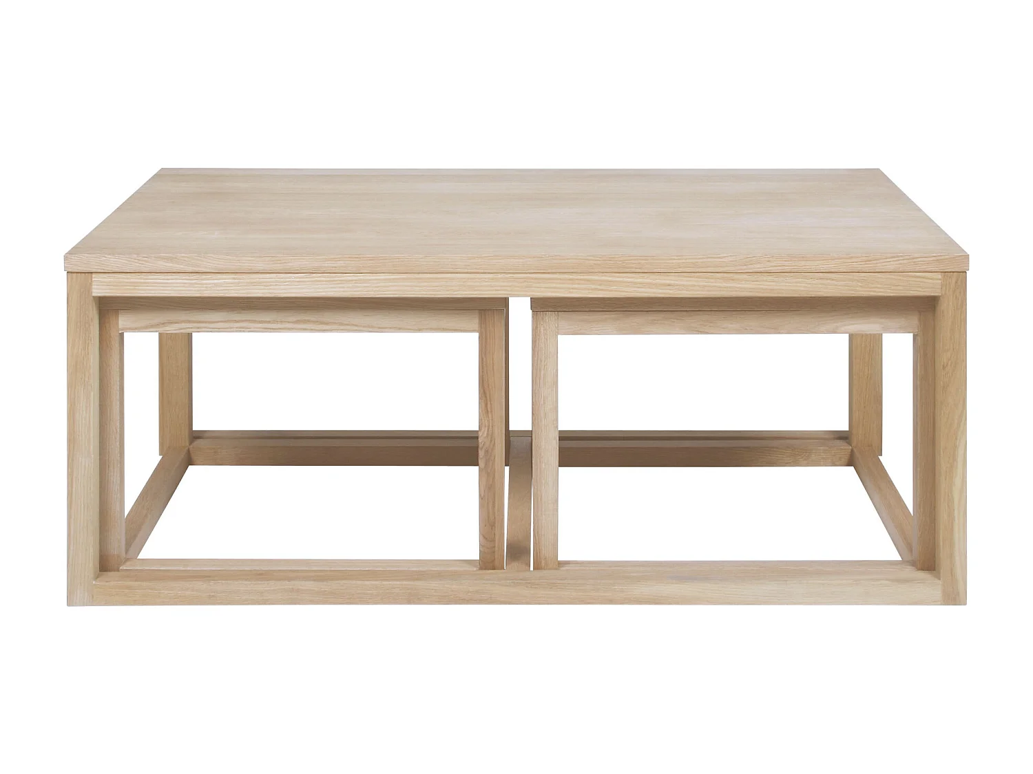 Table basse carrée en chêne - CORNER