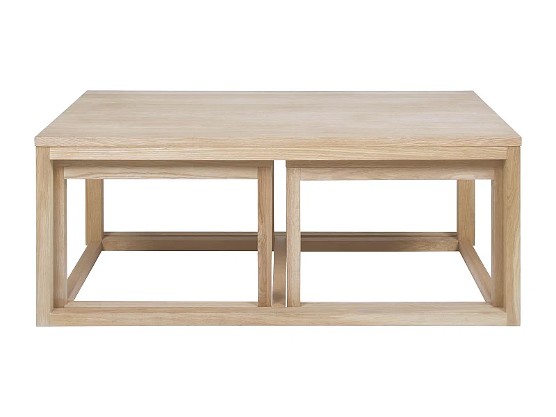 Table basse carrée en chêne - CORNER