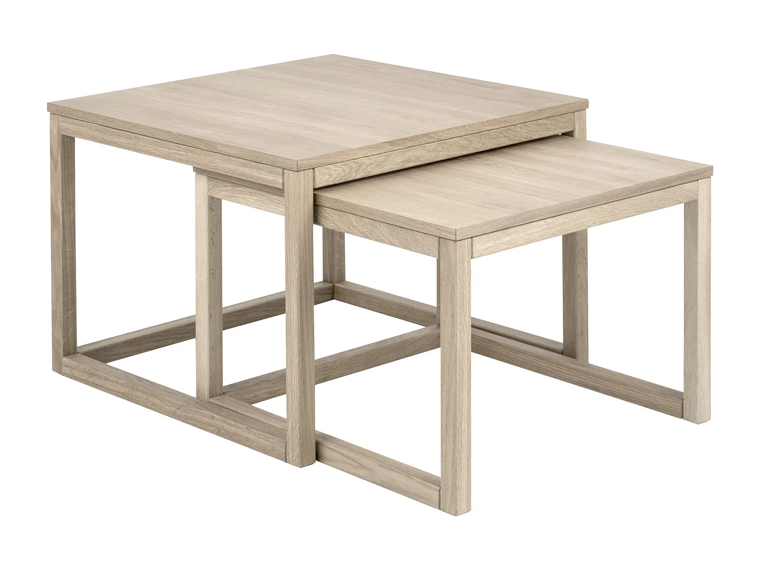 Table basse gigogne en chêne 70cm - CORNER