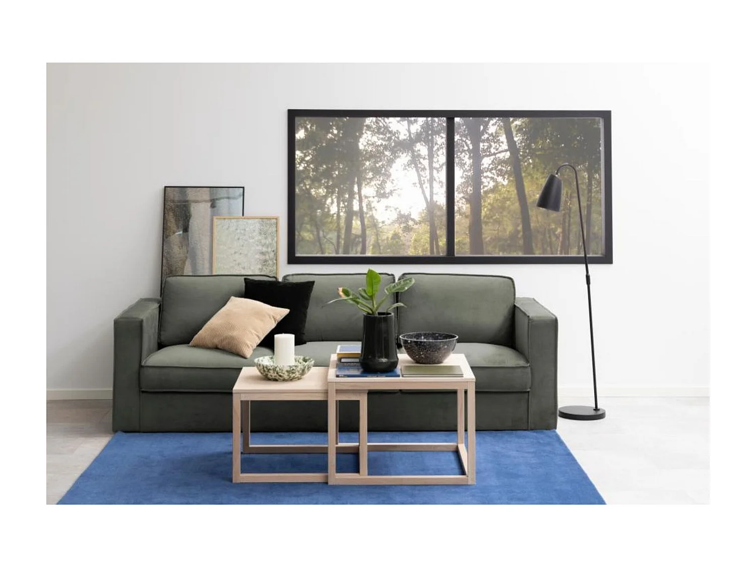 Table basse gigogne en chêne 70cm - CORNER