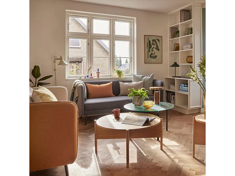 Table basse ronde 86cm en bois FSC HAZELA