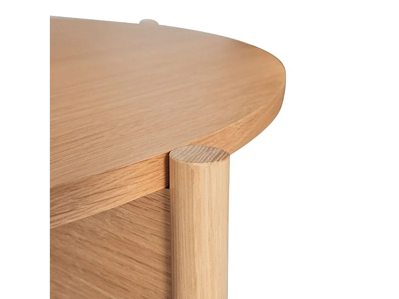 Table basse ronde 86cm en bois FSC HAZELA