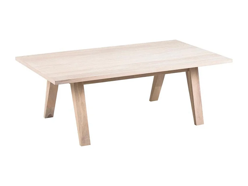 Table basse rectangulaire en chêne blanchi - ALISIA