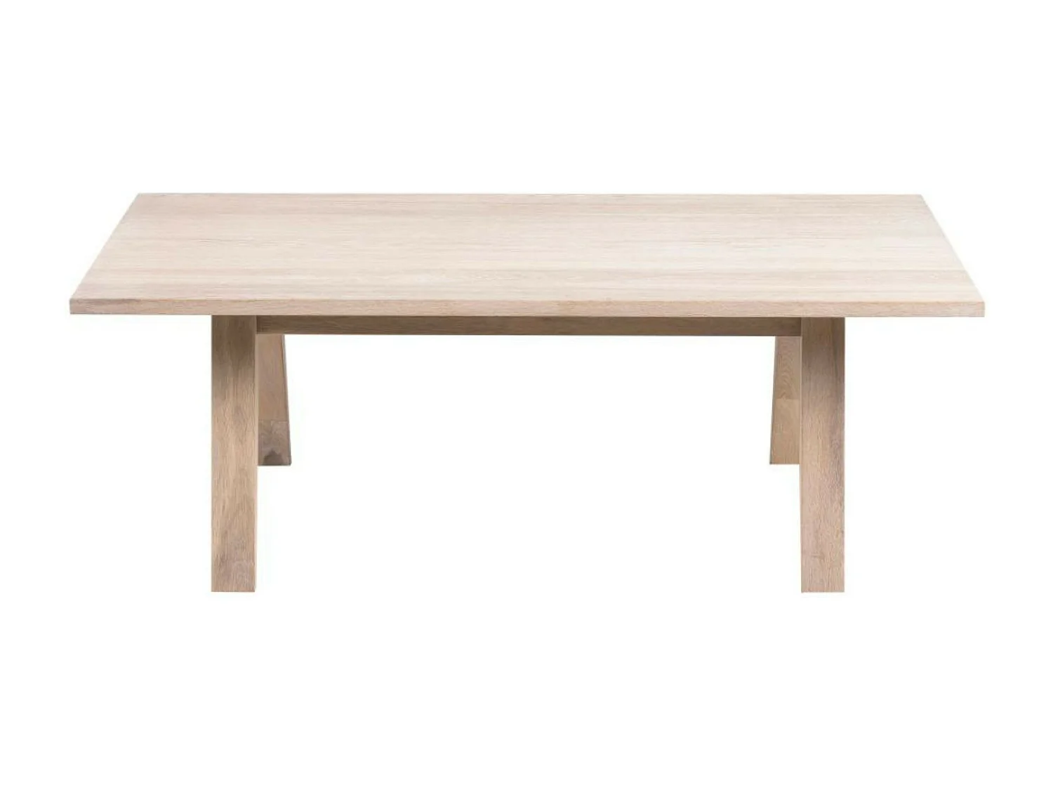 Table basse rectangulaire en chêne blanchi - ALISIA