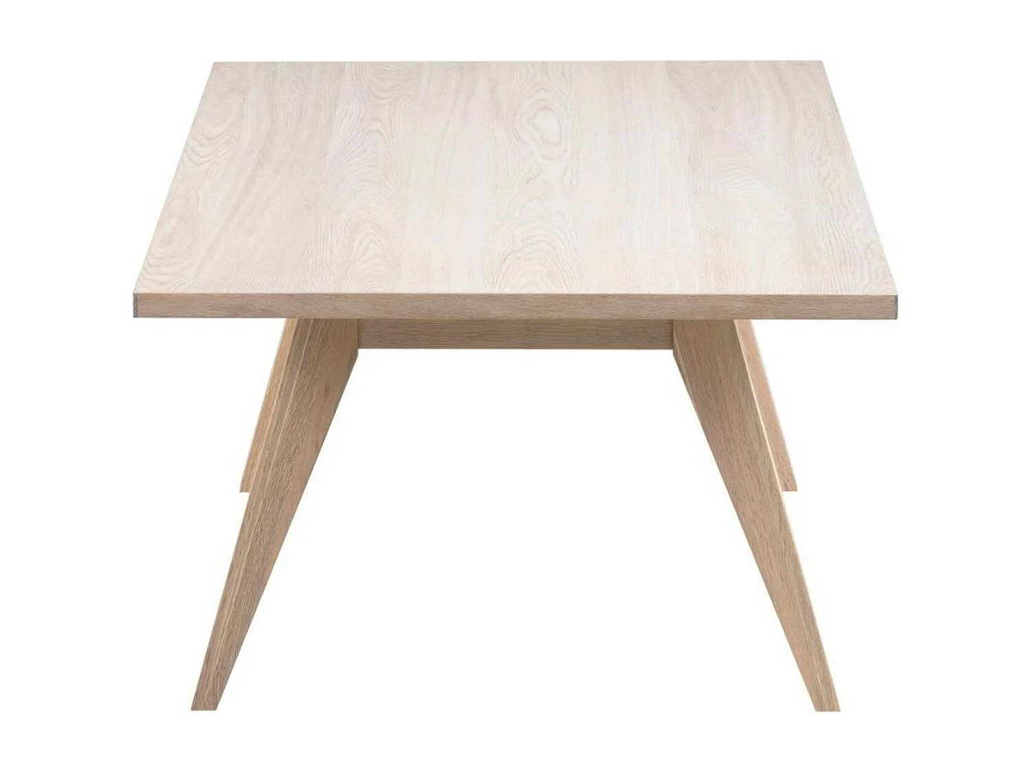 Table basse rectangulaire en chêne blanchi - ALISIA