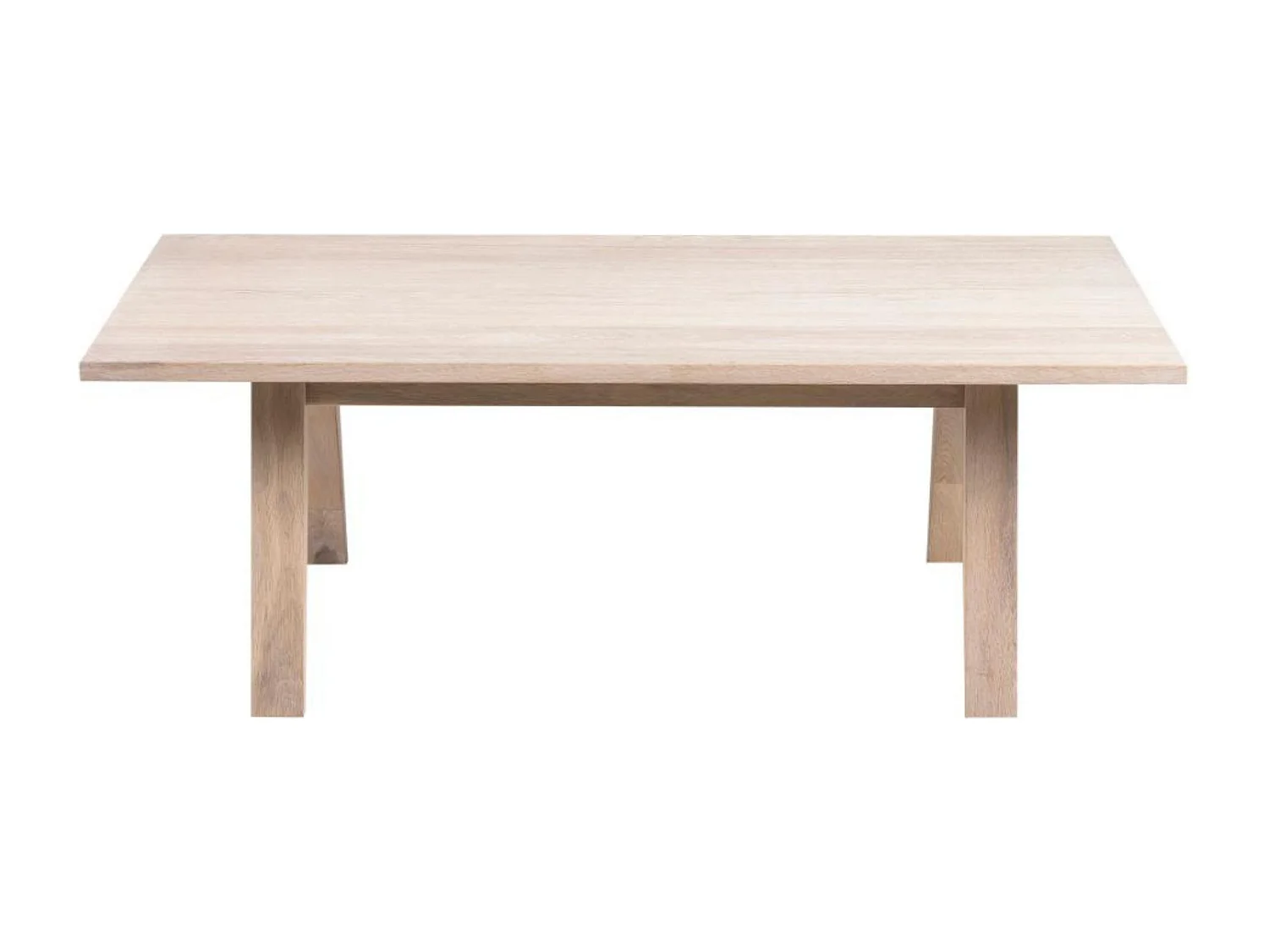 Table basse rectangulaire en chêne blanchi - ALISIA