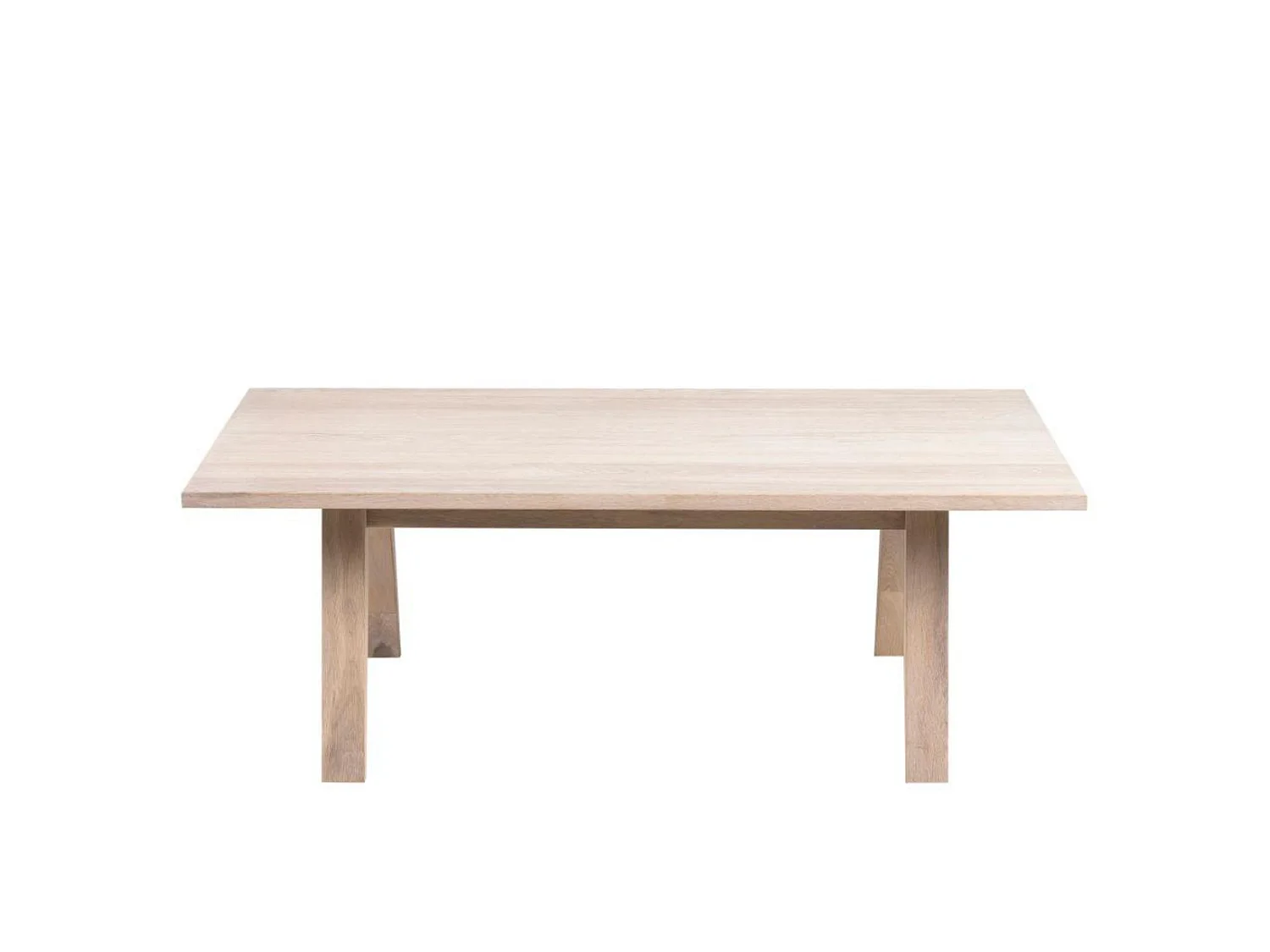 Table basse rectangulaire en chêne blanchi - ALISIA