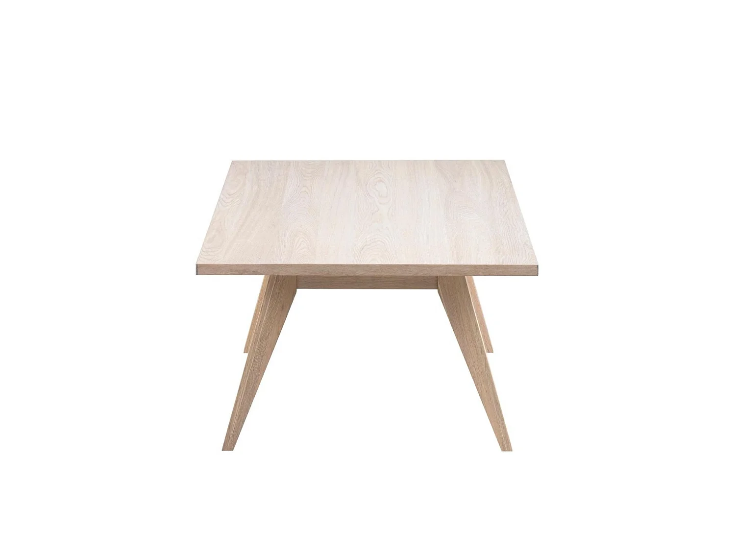 Table basse rectangulaire en chêne blanchi - ALISIA