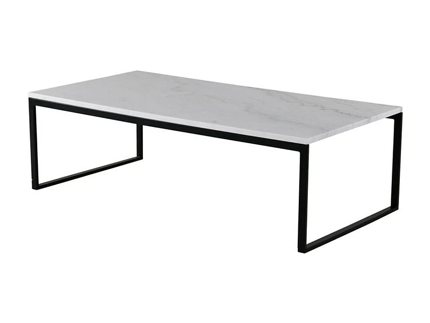 Table Basse en Marbre "Estelle" 120cm Blanc