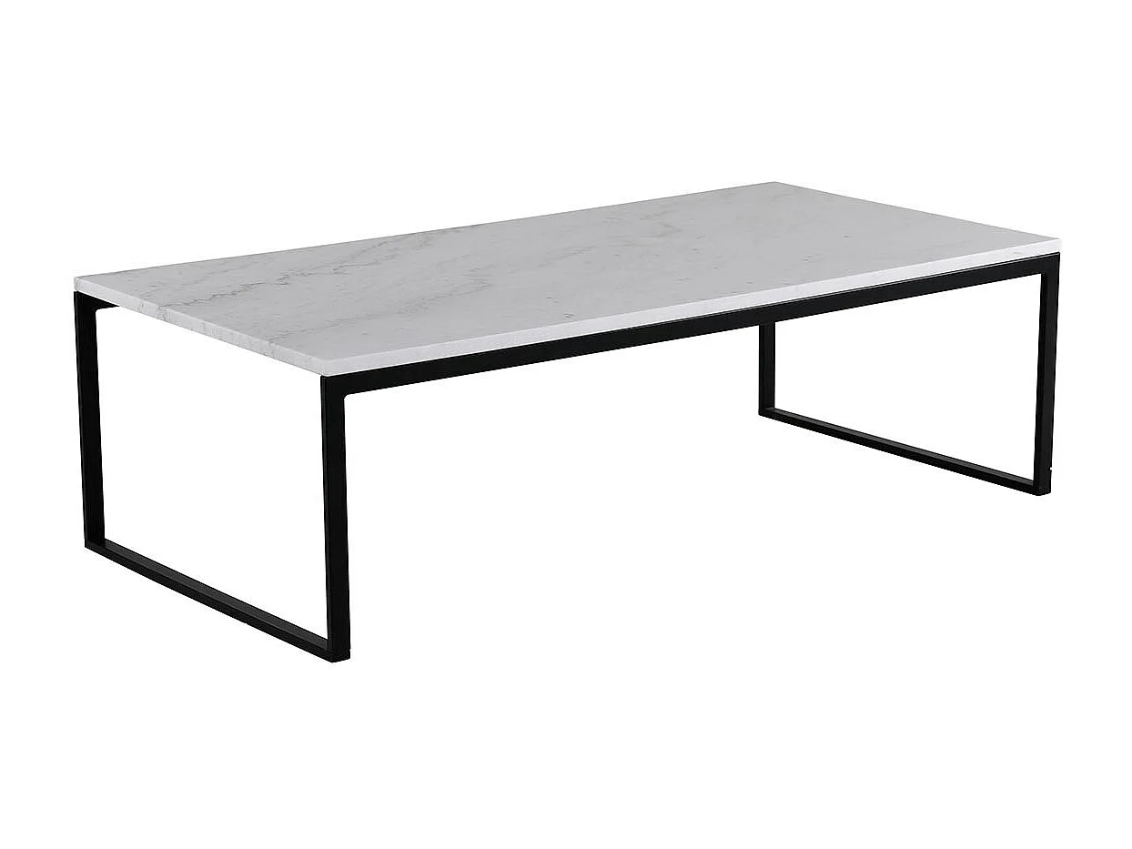 Table Basse en Marbre "Estelle" 120cm Blanc