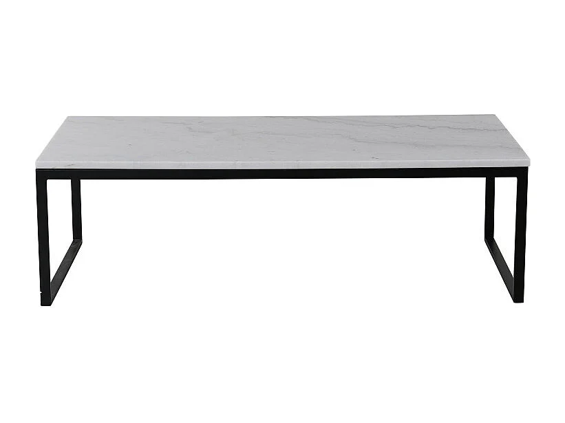 Table Basse en Marbre "Estelle" 120cm Blanc