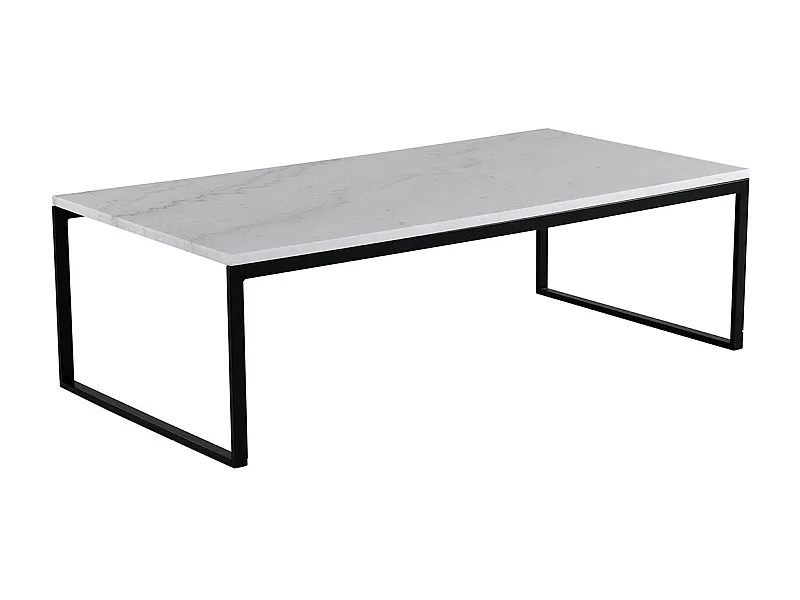 Table Basse en Marbre "Estelle" 120cm Blanc