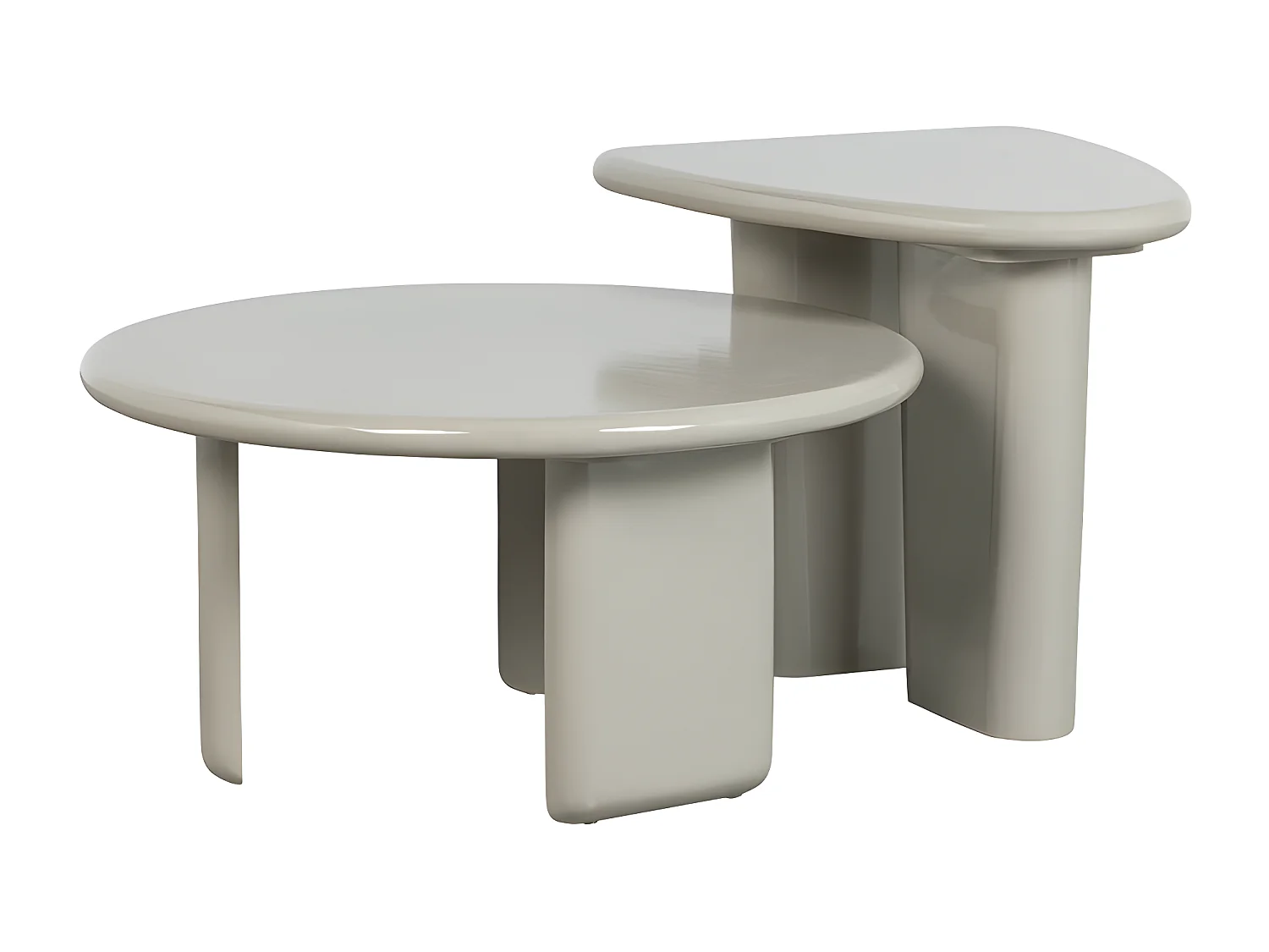 Table basse design organique couleur argile LOÏS