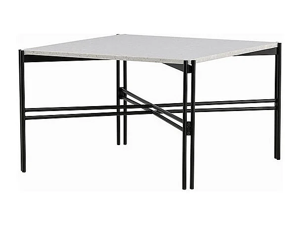 Table Basse Design Terrazzo "Razzia" 75cm Blanc