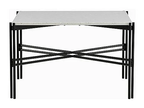 Table Basse Design Terrazzo "Razzia" 75cm Blanc