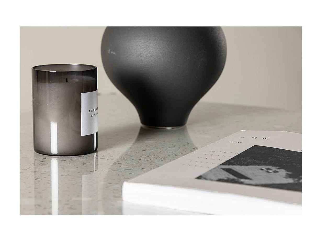 Table Basse Design Terrazzo "Razzia" 75cm Blanc