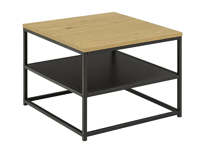 Gila Couchtisch 55x55x42cm, 1 Ablage,  Eiche dekor.