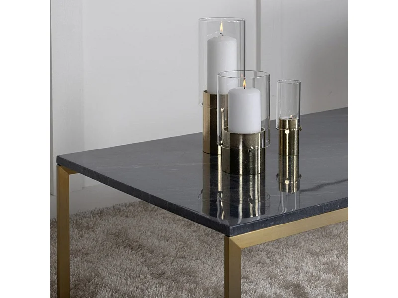 Table Basse en Marbre "Estelle" 120cm Gris