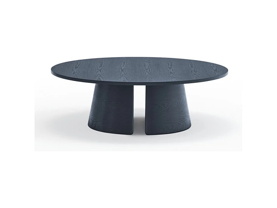 Blauer runder niedriger Tisch Ø110 h36 cm