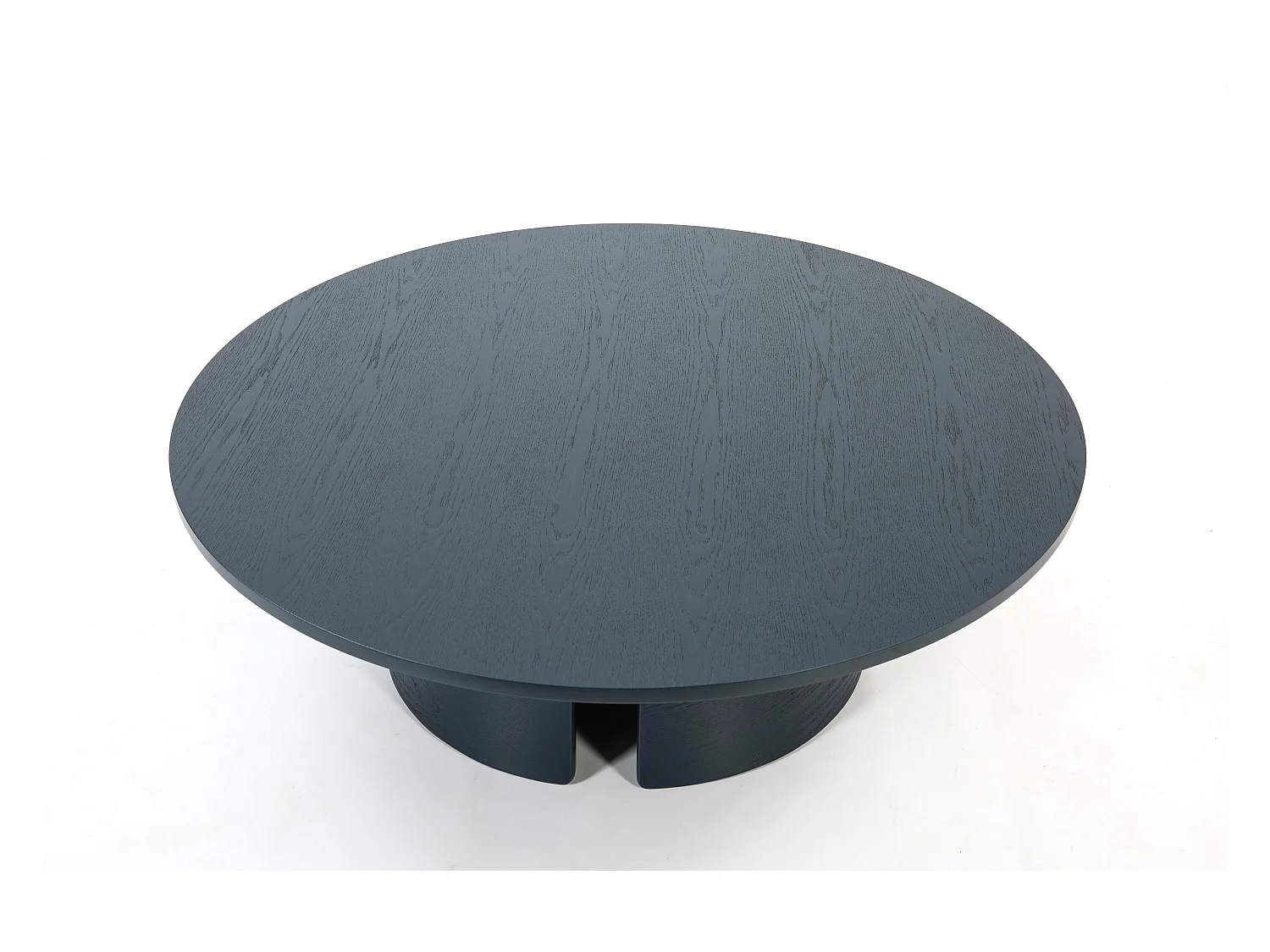 Blauer runder niedriger Tisch Ø110 h36 cm