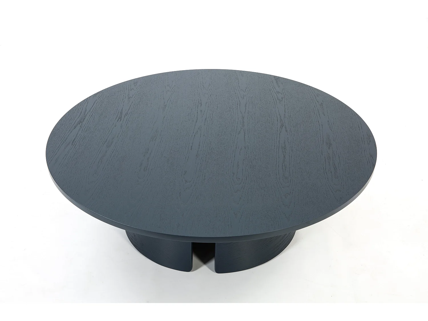 Table basse ronde bleue Ø110 h36 cm