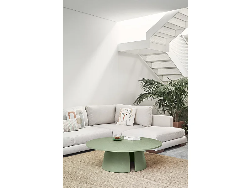 Tafel laag groen Ø110 h36 cm