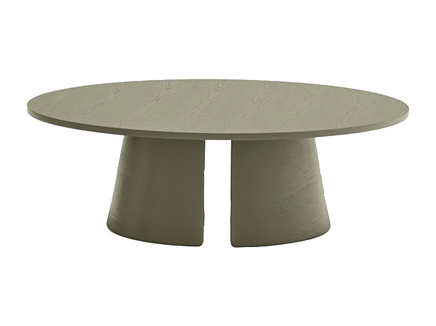 Table basse verte Ø110 h36 cm